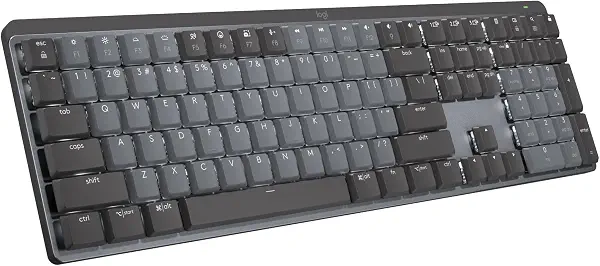 سعر ومواصفات Logitech Mx Mechanical Wireless Illuminated Performance Keyboard, Linear Switches, Backlit Keys, Bluetooth, USB-C, Macos, Windows, Linux, iOS, Android, Metal (B0B39FDRKV) على Amazon EG