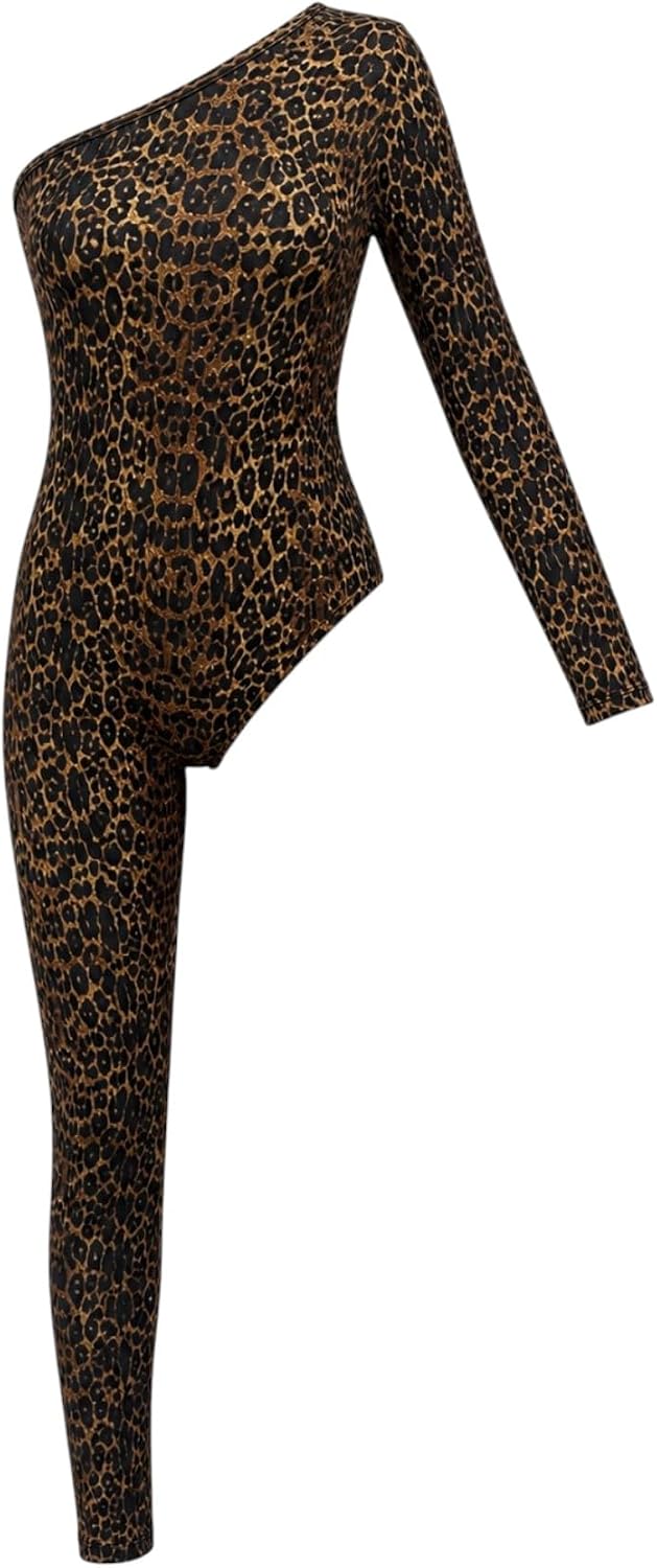 سعر ومواصفات Luxxa Womens Lingerie One-Shoulder Bodysuit Printed Shapes Lingerie (pack of 1) (B0HHFMRZDD) على Amazon EG