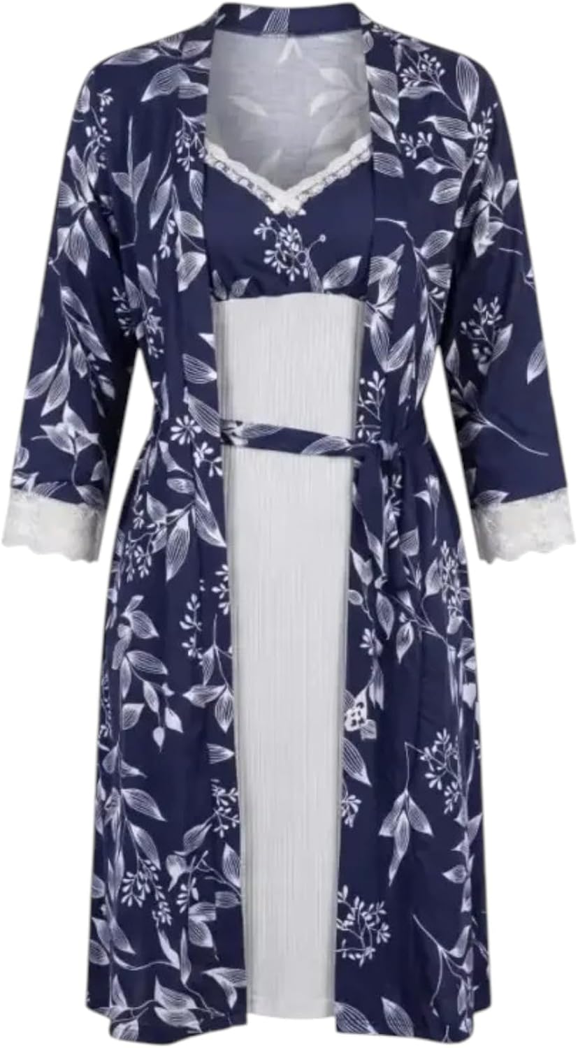 سعر ومواصفات Luxxa Womens Set Of 2 Pieces Robe&Lingerie Dress With Panty Robe&Lingerie Dress With Panty (pack of 1) (B0HHFVCZC2) على Amazon EG