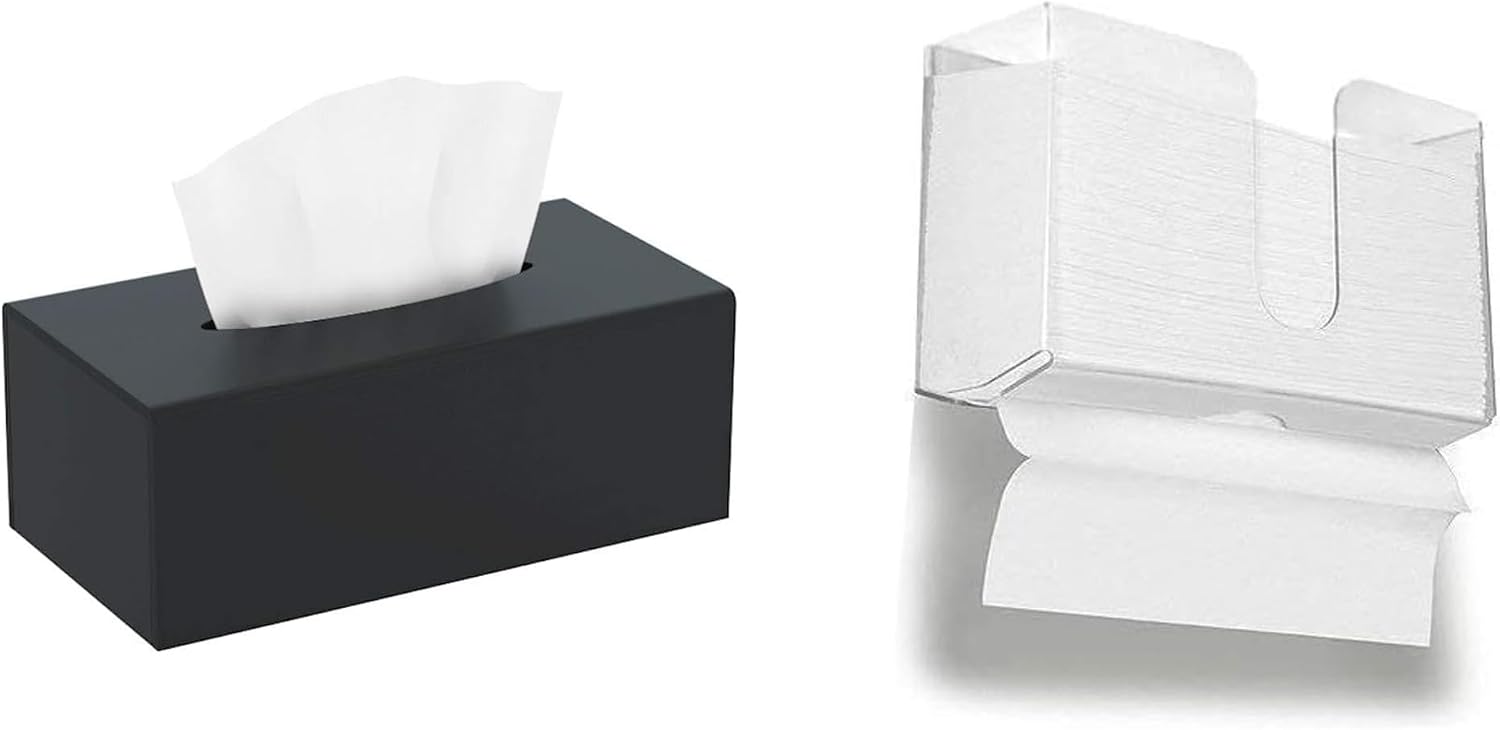 سعر ومواصفات BEST MEDIA Rectangle Tissue box cover & paper towel dispenser حزمة (B0HDR7G8PM) على Amazon EG