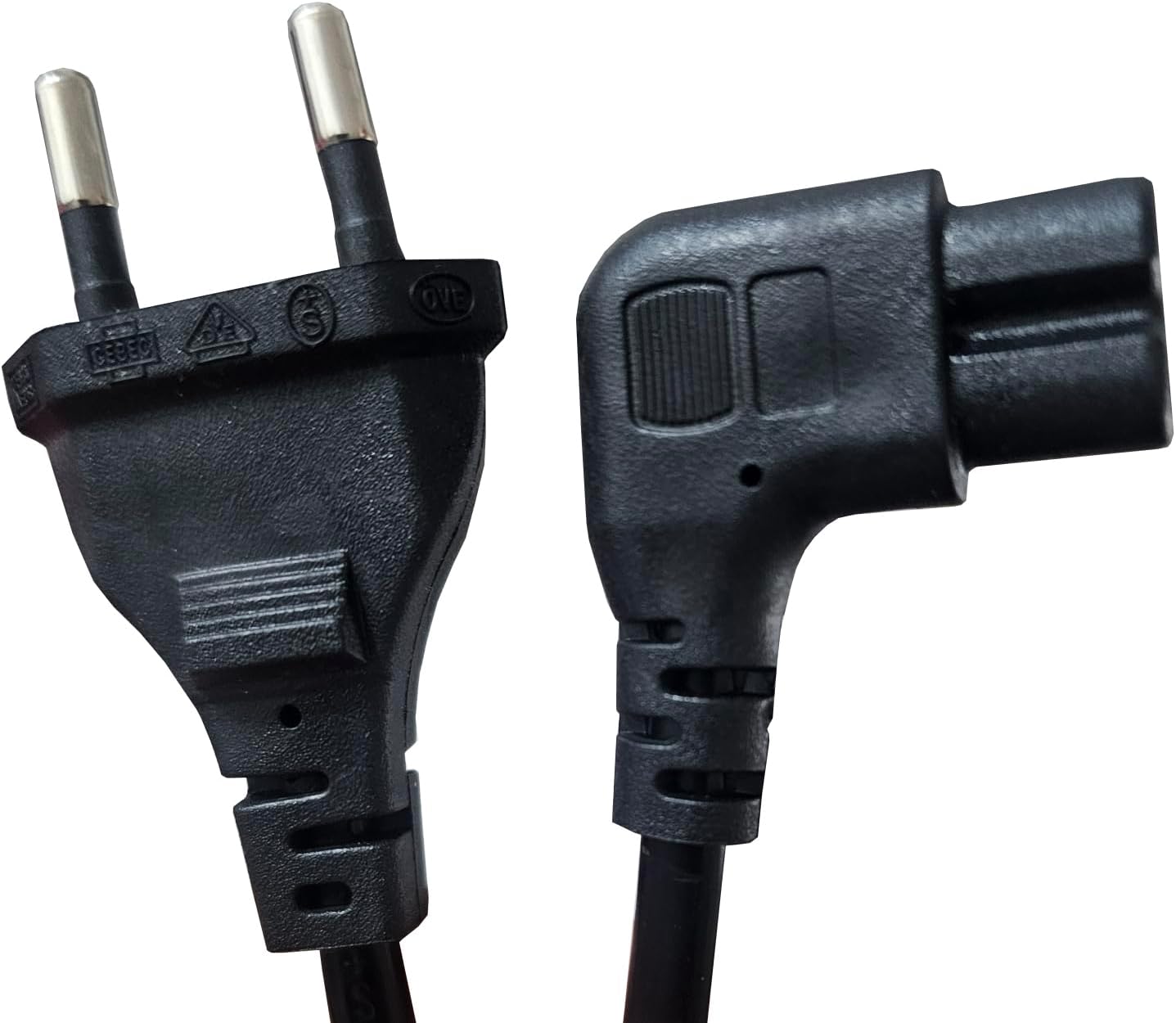 سعر ومواصفات 1.5 Meter 2 Pin Power EU Cable Compatible With Samsung, Philips, LG, Sony, TV, PS4, PS3, Computer, Monitors, Printers, Laptop, Notebook Device, Radio & Cassette, (Black-L) (B0F8TRBT9F) على Amazon EG