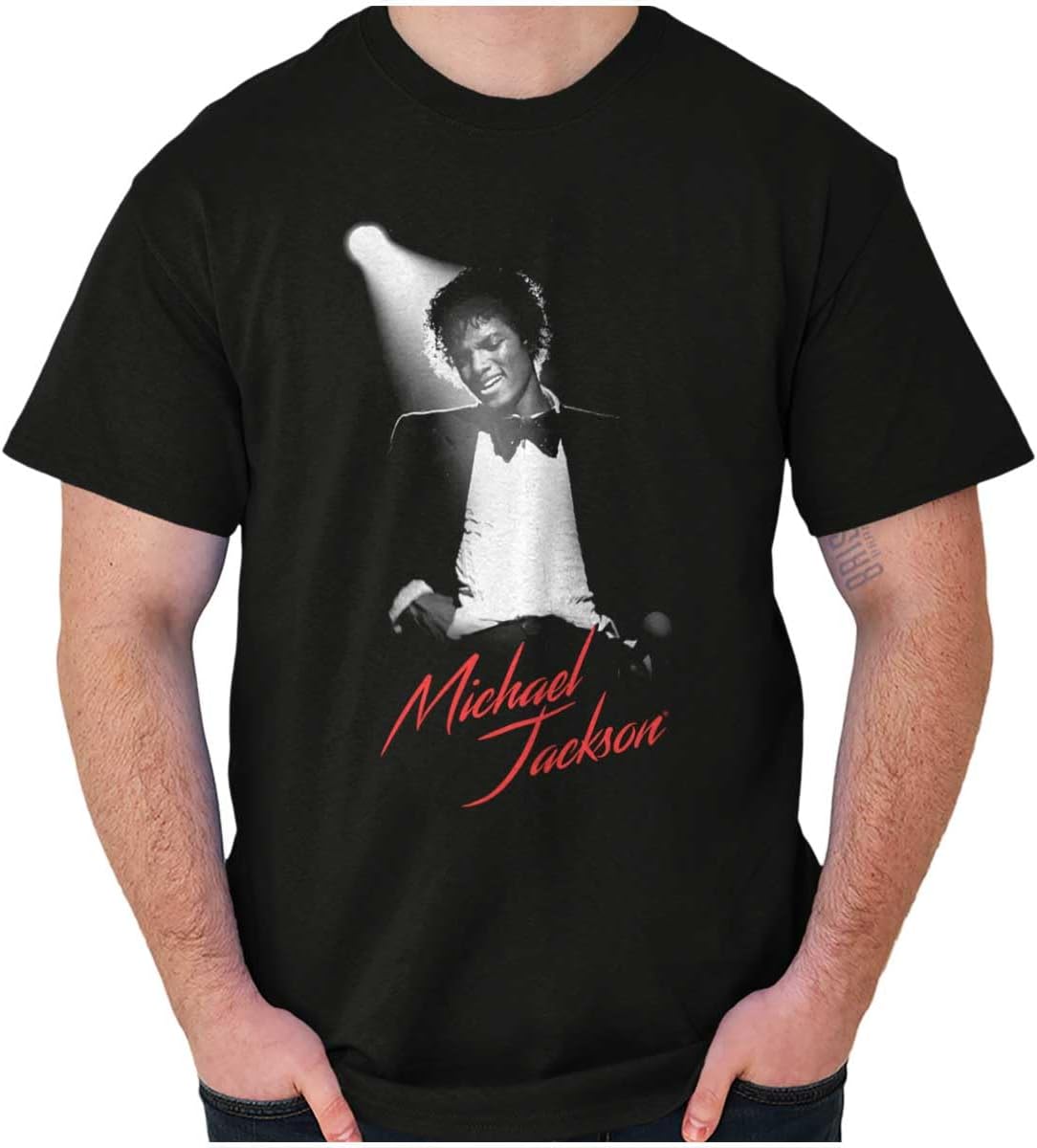 سعر ومواصفات Michael Jackson King of Pop Spotlight Graphic T Shirt Men or Women (B0FP688Z4N) على Amazon EG
