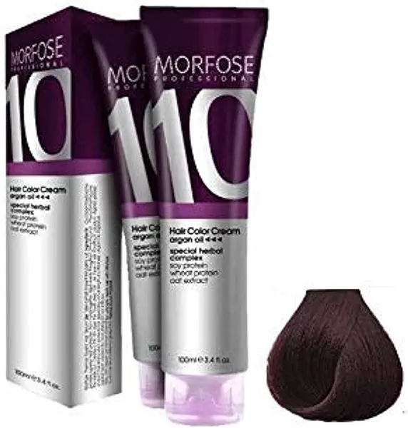 سعر ومواصفات Morfose 10 professional hair colour cream 100 ml, grey (B08CRS6B5C) على Amazon EG