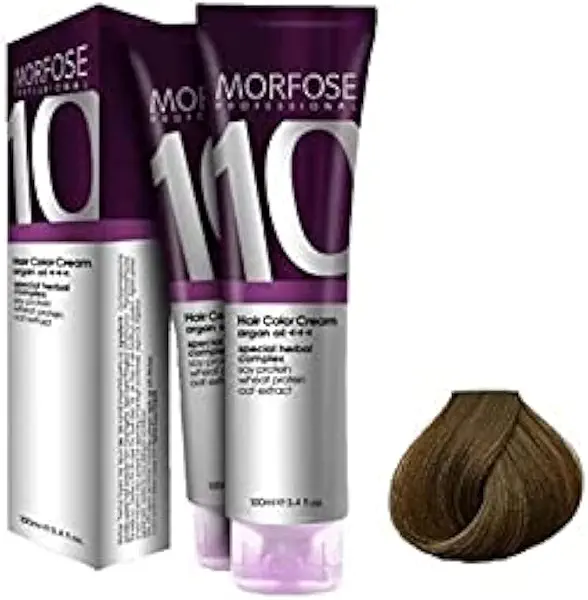 سعر ومواصفات Morfose 10 professional hair colour cream 100 ml, no. 7.77 hot caramel brown (B08CW2WLJL) على Amazon EG