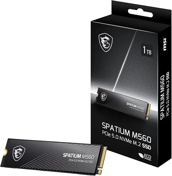 سعر ومواصفات MSI منفذ الملحقات الإضافية السريع 5.0 بذاكرة مستديمة M.2 سعة 1 تيرابايت من سباتيوم M560 (B0BSLKC9ML) على Amazon EG