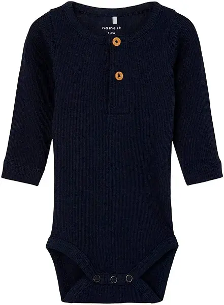 سعر ومواصفات name it Boy's KAB Long-Sleeves Organic Cotton Babysuit (pack of 1) (B09M92RHJ2) على Amazon EG