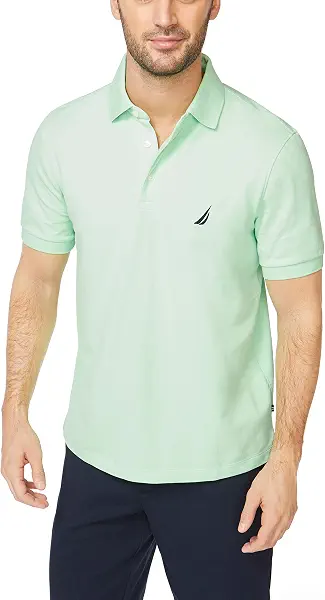 سعر ومواصفات Nautica mens Short Sleeve Solid Stretch Cotton Pique Polo Shirt Polo Shirt (pack of 1) (B07BN21XZF) على Amazon EG