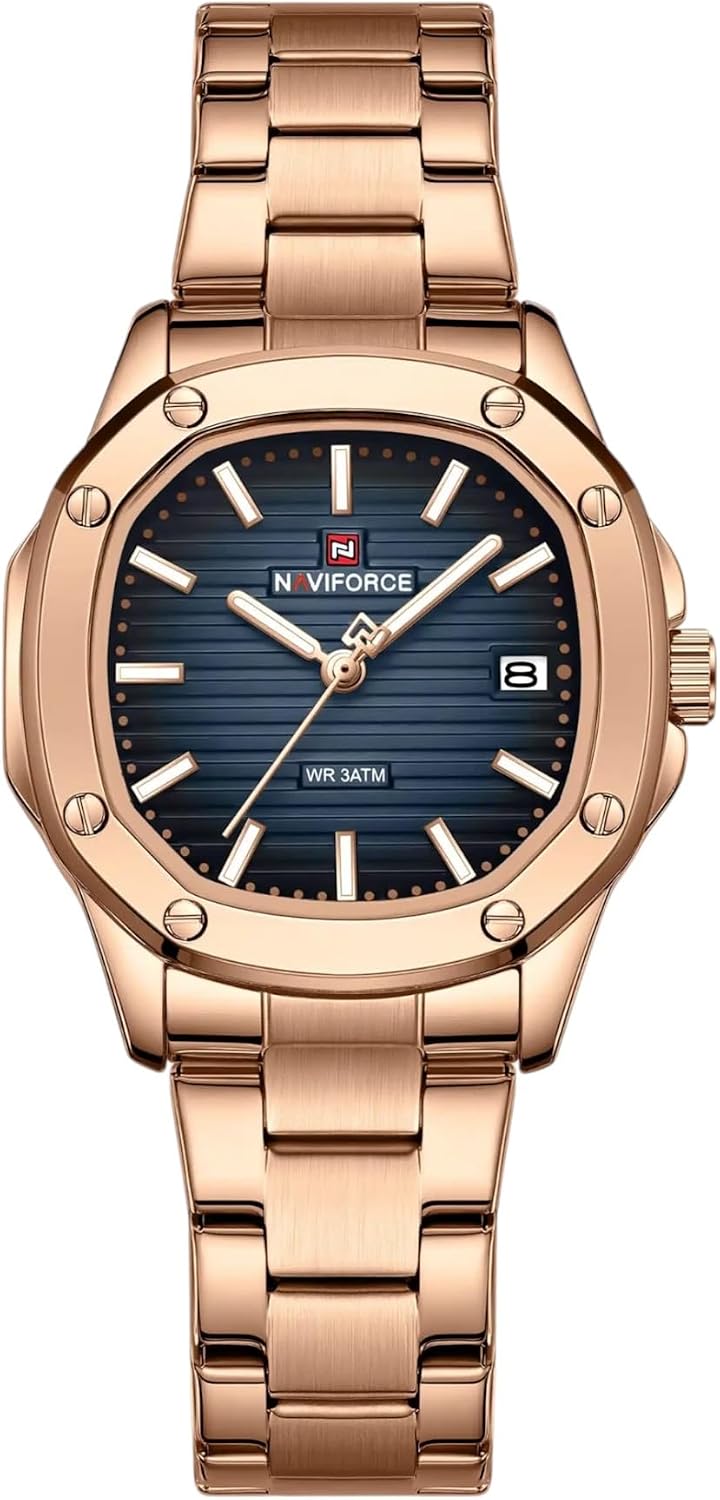 سعر ومواصفات نافي فورس ساعة 5069S RG-BE-RG (B0HMCP6LVH) على Amazon EG