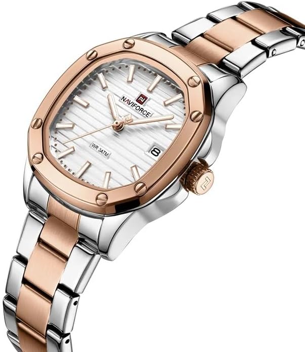 سعر ومواصفات نافي فورس ساعة 5069S RG-W-RG (B0HMCWB5BL) على Amazon EG