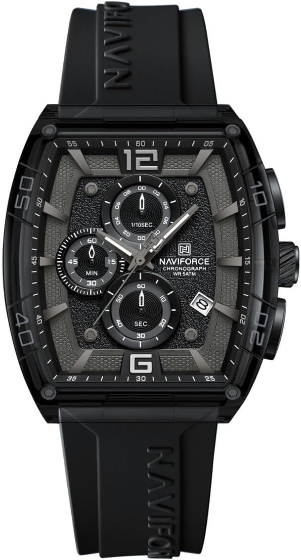 سعر ومواصفات نافي فورس ساعة 6101 B-W-B (B0HMCYB6WC) على Amazon EG