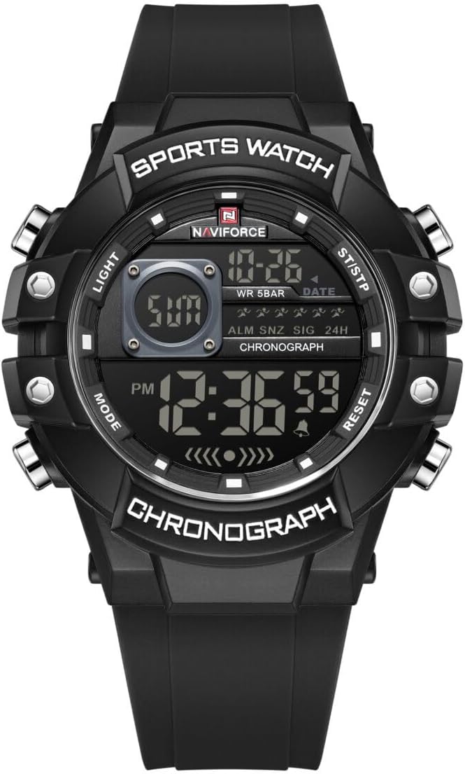 سعر ومواصفات نافي فورس ساعة 6102 B-W-B (B0HMCQGDH6) على Amazon EG