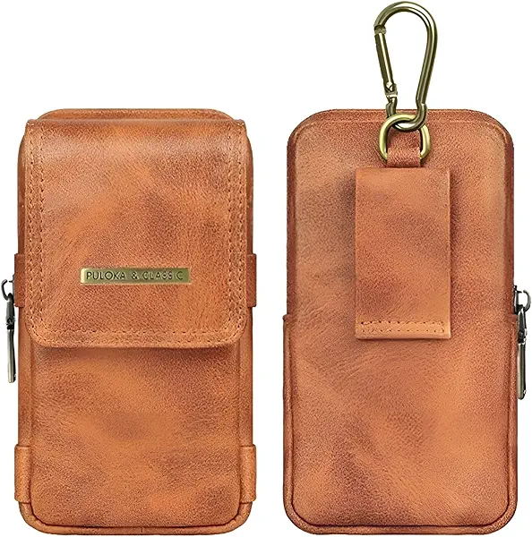 سعر ومواصفات Next store Multifunctional Cell Phone Waist Bag - Brown Leather Case with Belt Clip, Secure Magnetic Closure, Maximum Protection (B0DX2274DR) على Amazon EG