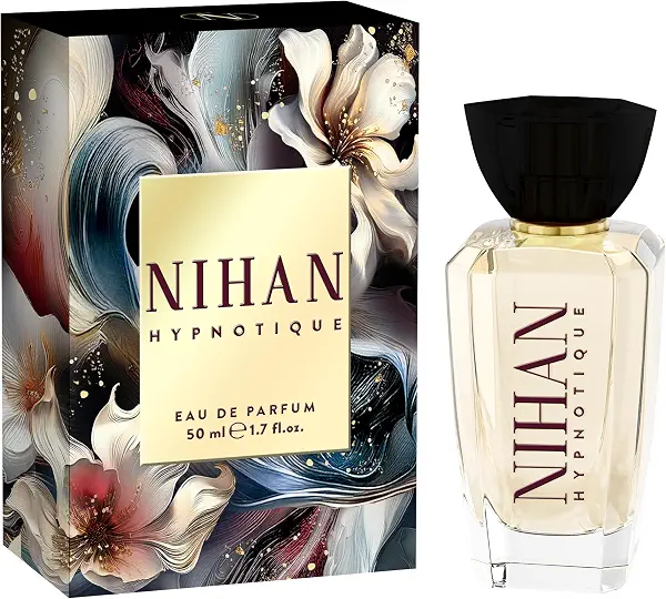 سعر ومواصفات NIHAN Hypnotique Eau de Parfum, 50 ml, نوع العطر: زهور, المكونات العليا: الفانيليا الناعمة والروائح الزهرية الرقيقة, الروائح الوسطى: التوابل الشرقية والمسك الحسي (B0FTMK38WT) على Amazon EG