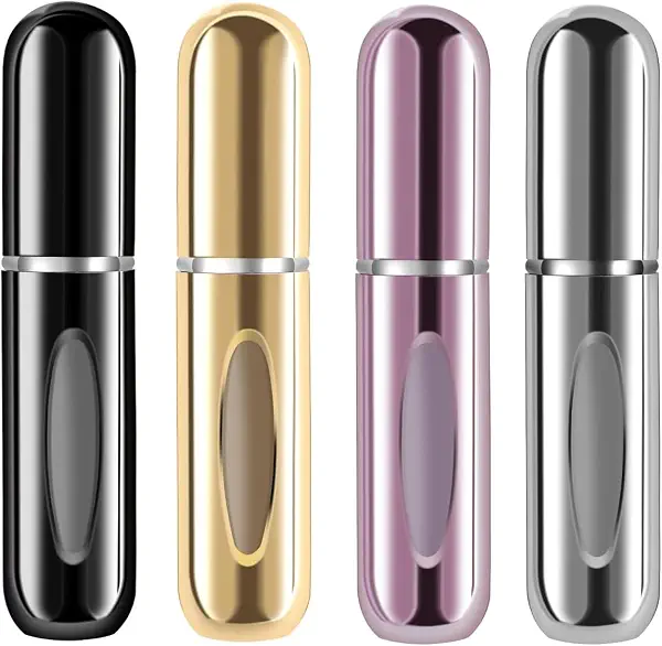 سعر ومواصفات Nopatia زجاجة بخاخ عطر صغيرة محمولة قابلة لإعادة الملء، مضخة عطر أنيقة بتصميم سينمائي للسفر والمناسبات من نوباتيا (4 عبوات) (B0GNK155WR) على Amazon EG