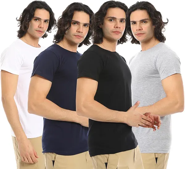سعر ومواصفات Off Cliff T-shirt pendant, 4 pieces, round Men (B0F1N8JL98) على Amazon EG