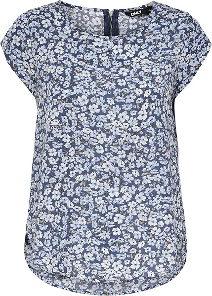 سعر ومواصفات ONLY Women's VIC AOP Short-Sleeves Blouse (pack of 1) (B09VTFDWKL) على Amazon EG