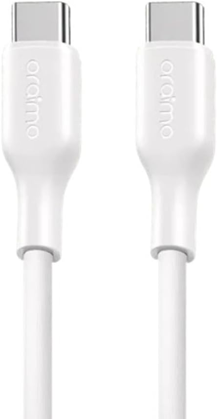 سعر ومواصفات Oraimo OCD-114CCJ USB-C to USB-C Cable 60W, 3A, 1M – White (B0HDLWT9WB) على Amazon EG