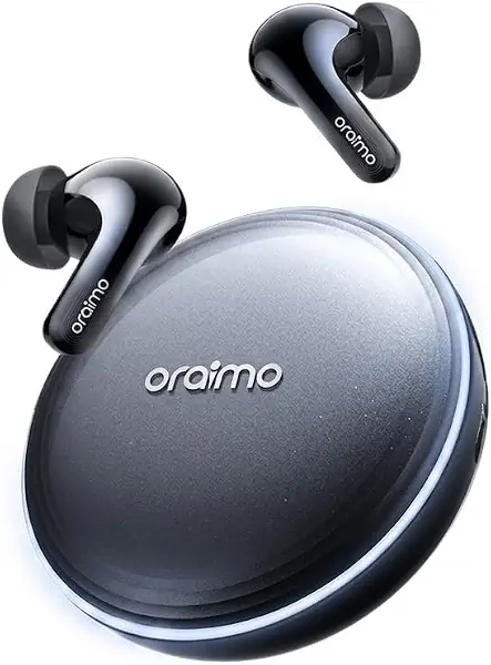 سعر ومواصفات Oraimo SpaceBuds 2 AI Smart Wireless Earbuds (OTW-631) – Next-Gen Bluetooth V6.0 In-Ear Headphones with Advanced Active Noise Cancelling (ANC), Up to 45 Hours Playtime & Type-C Charging – Space Gray (B0H3WSQ3ZC) على Amazon EG