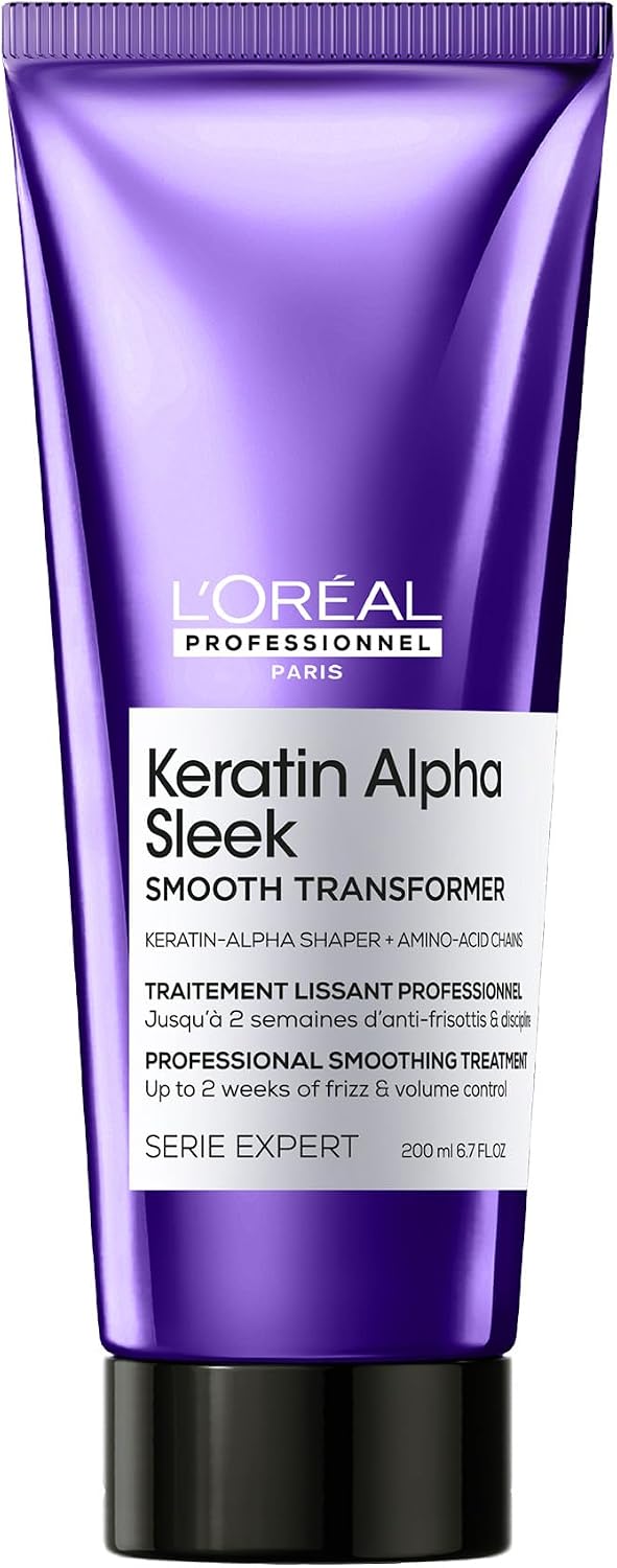 سعر ومواصفات L'Oréal Professionnel Keratin Alpha Sleek Smooth Transformer Progressive Smoothing Treatment for all hair types 200ml (B0GCSZD9FB) على Amazon EG