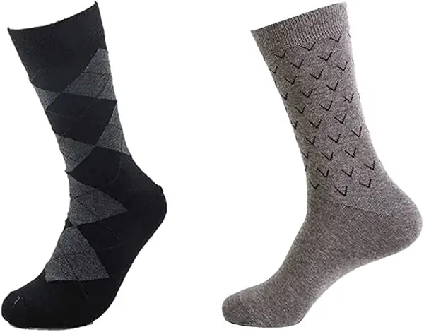 سعر ومواصفات Pack 2 Pieces Knee High Classic Socks For Men (B0B59FG7PC) على Amazon EG