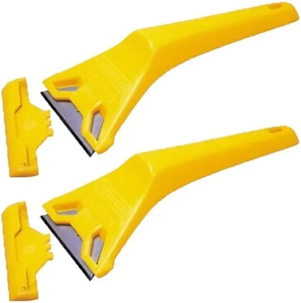 سعر ومواصفات 2 Pieces Window and Floor Scraper for Cleaning Hard Dirt. Glass Scraper Tool, Adhesive Floor Sticker Remover Tool for Scrape Stickers, Stickers, Glass Paint, Wallpaper, Ceramic Glue, Multicolor (B0DKYYVRM6) على Amazon EG