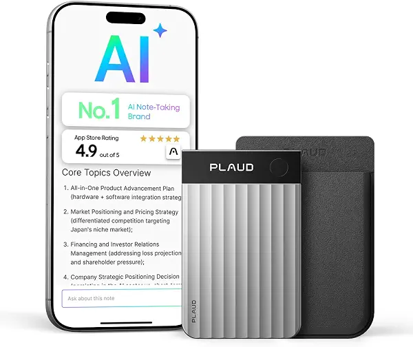 سعر ومواصفات Plaud Note Pro فضة | مدقق ملاحظات بالذكاء الاصطناعي للمحترفين والفرق، إنتاجية، 112 لغة، رفيع للغاية، شاشة عرض فورية، تتضمن... (B0FYQ5PSNT) على Amazon EG