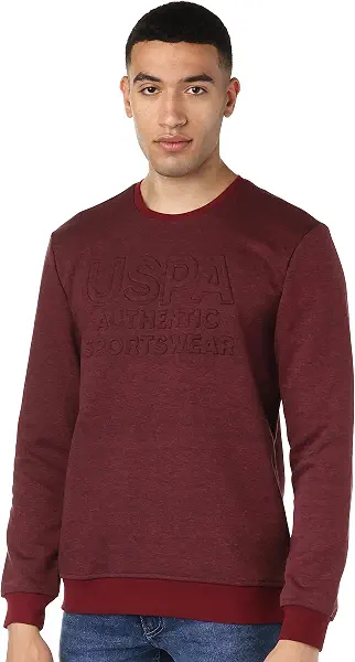 سعر ومواصفات U.S. POLO ASSN. Men%065 Polyester%035 Cotton Standard-Full Sleeves Sweatshirt (B0BQ7K52YY) على Amazon EG