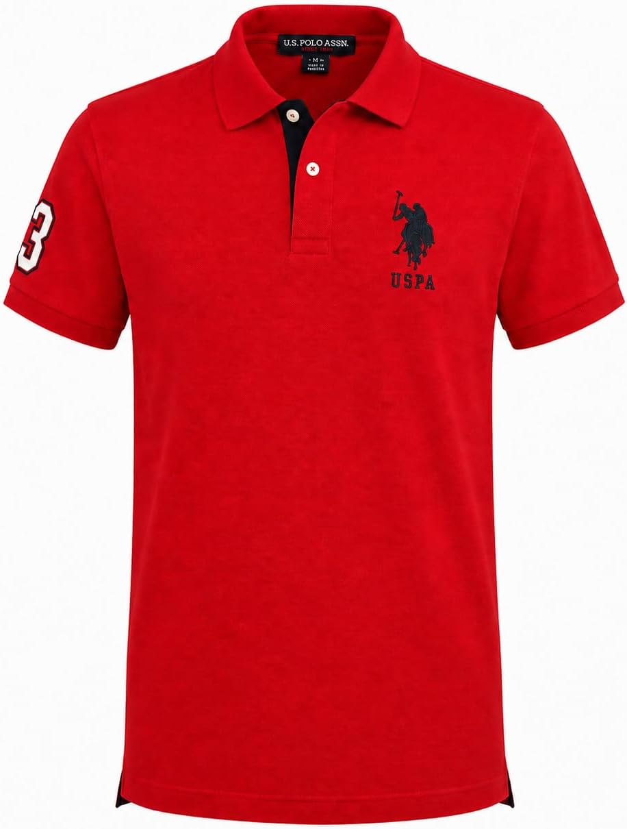 سعر ومواصفات U.S. POLO ASSN. .U.S. بولو اسن قميص بولو للرجال مع قميص بولو مزخرف (عبوة من قطعة واحدة) (B0BLT7PC4X) على Amazon EG
