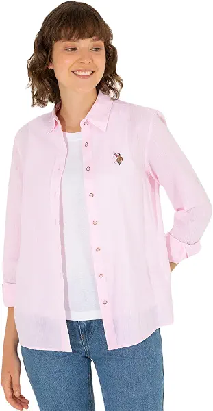 سعر ومواصفات U.S. POLO ASSN. يو اس بولو اسن قميص للنساء G082SZ0040001570438 (B0C81WTWYQ) على Amazon EG