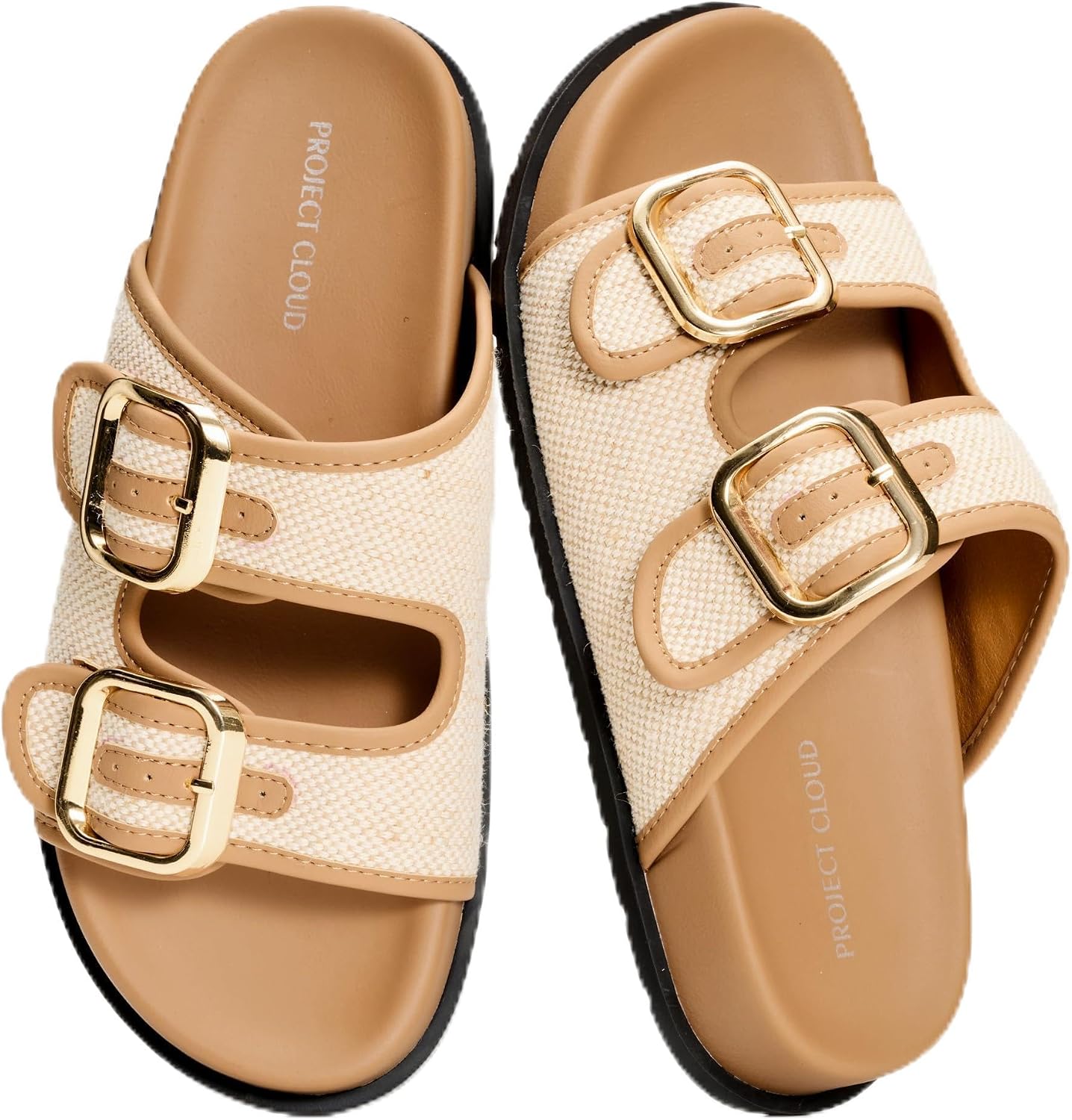 سعر ومواصفات Project Cloud 100% Genuine Leather Wedge Platform Sandals Women Footwear - Memory Foam Insole and Non-Slip Platform Slides for Women - Lightweight Womens Sandals (MILA) (B0G3T59KC6) على Amazon EG