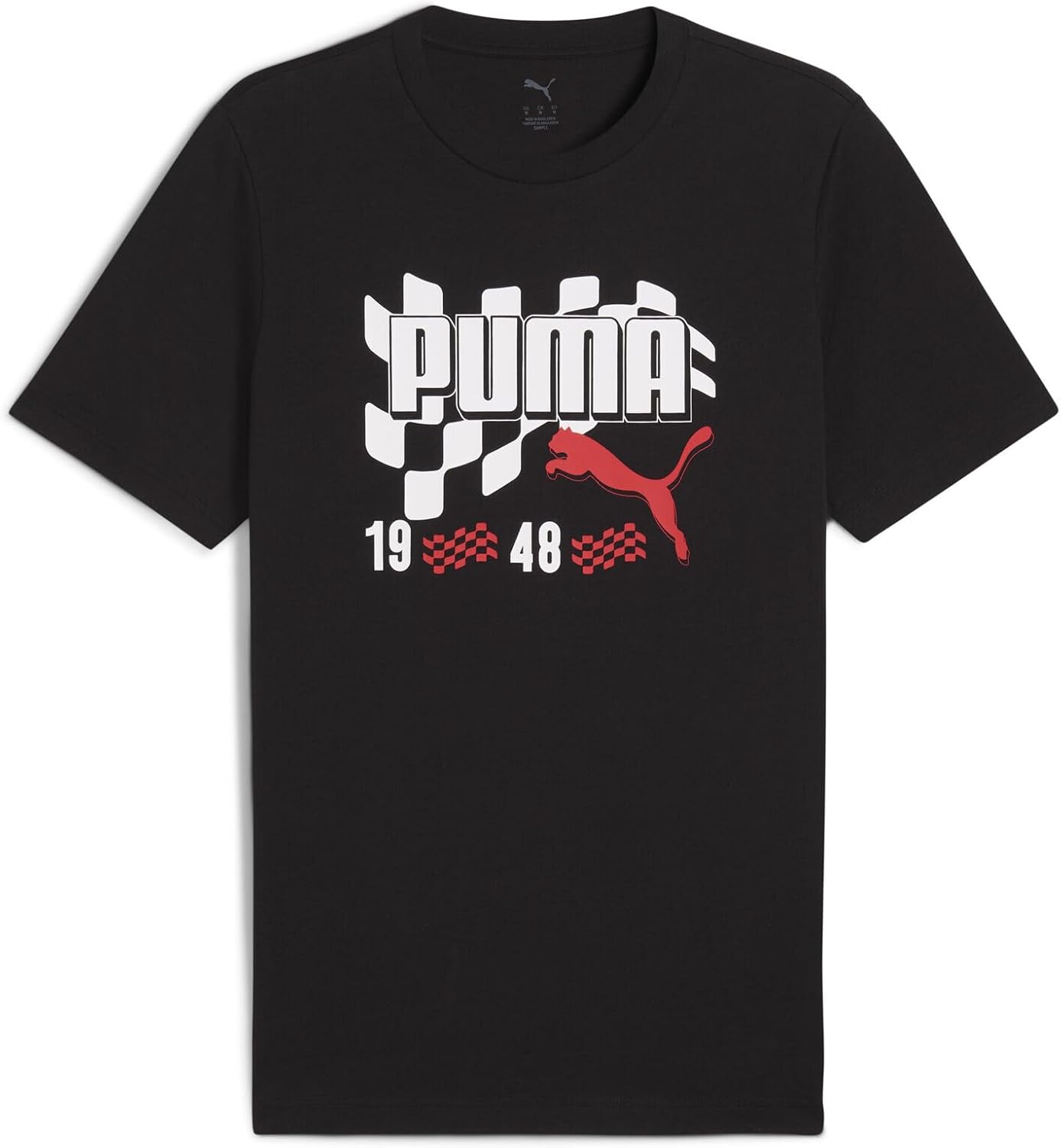 سعر ومواصفات بوما Puma Mens Short Sleeve Shirt Graphics Moto Flag Tee Black (B0DV4J8GR9) على Amazon EG