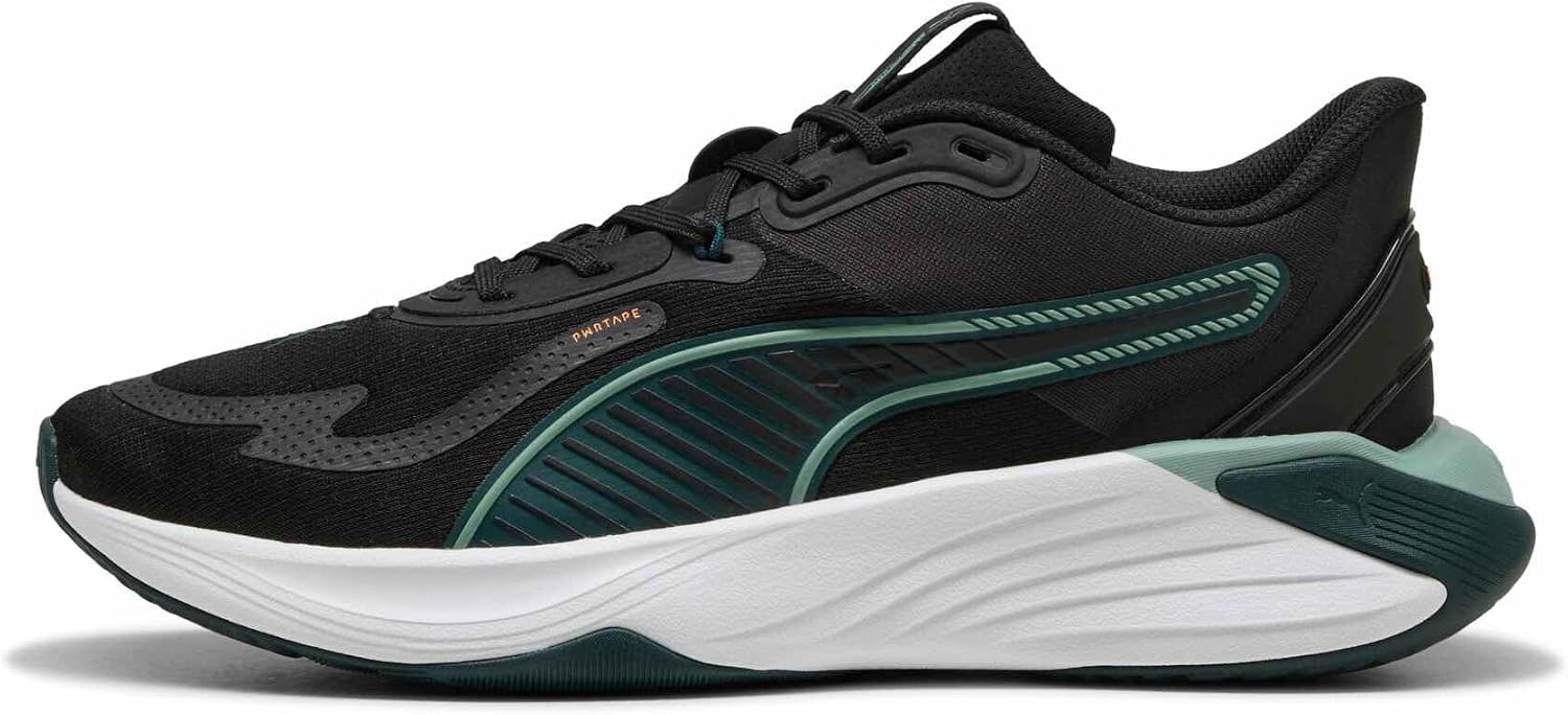 سعر ومواصفات PUMA unisex-adult Pwr Hybrid Tr,Puma Black-Green Terrain-L Low Boot (B0FF28P6K3) على Amazon EG