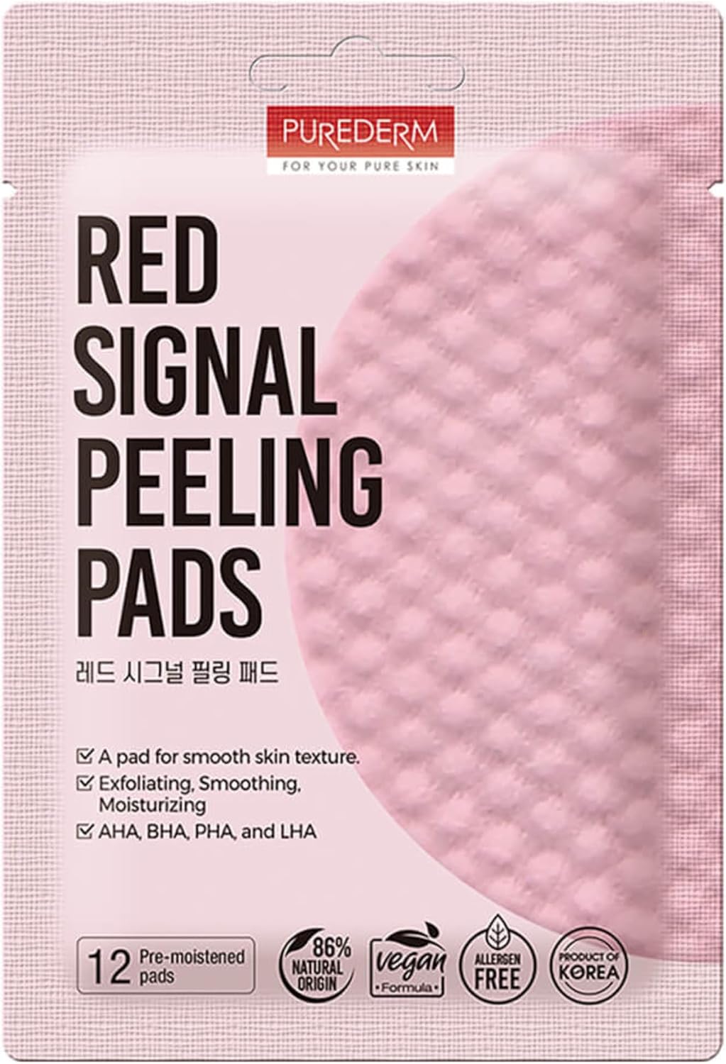 سعر ومواصفات PureDerm Red Signal Peeling Pads 12 pcs (B0FXG95Y31) على Amazon EG