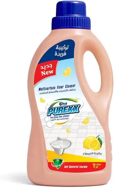 سعر ومواصفات PUREXX Multi-Purpose Liquid Cleaner for Surfaces and Floors with Lemon Scent, 1 Liter (B0G1Z31SQC) على Amazon EG