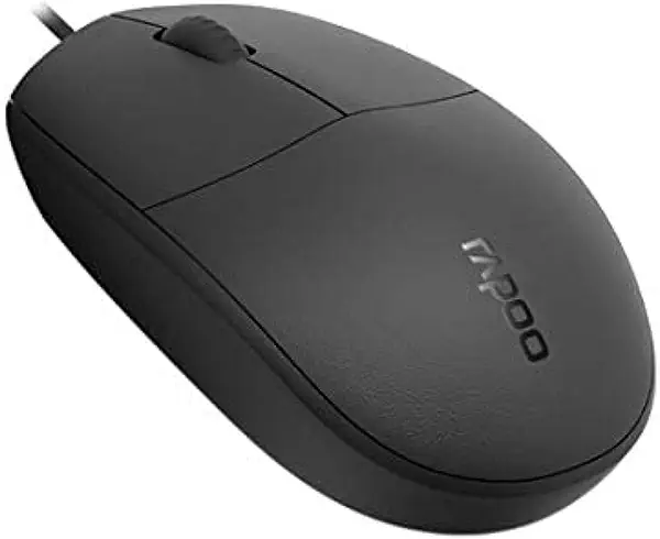 سعر ومواصفات Rapoo N100 Wired Optical Mouse Black (B08S3C16D8) على Amazon EG