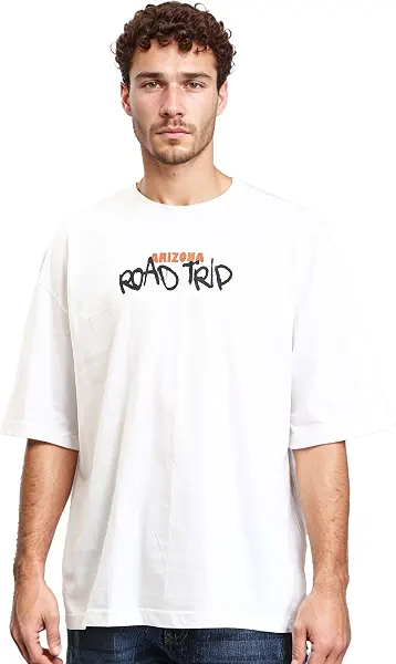 سعر ومواصفات Ravin تيشرت مطبوع بعبارة “Road Trip” بأكمام تصل للكوع وتصميم غربي للرجال من ريفين (عبوة من 1 قطعة) (B0CK6TCJ5P) على Amazon EG