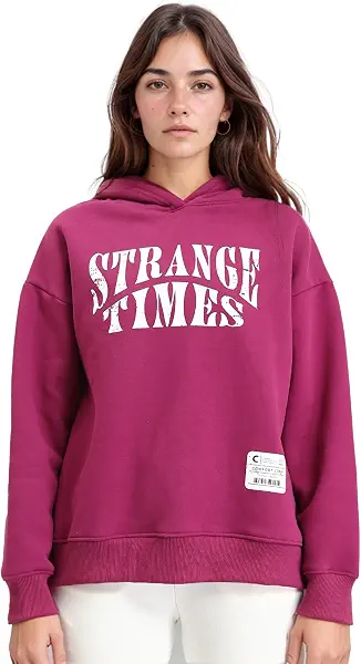 سعر ومواصفات Ravin سويت شيرت عصري بنمط غربي مطبوع عليه Strange Time للنساء من ريفين (عبوة من قطعة واحدة) (B0CKSZ3QMQ) على Amazon EG