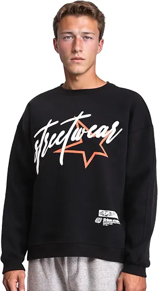 سعر ومواصفات Ravin سويت شيرت للرجال بأكمام طويلة مطبوع عليه "Street Wear"من ريفين (B0CKT29ZCG) على Amazon EG