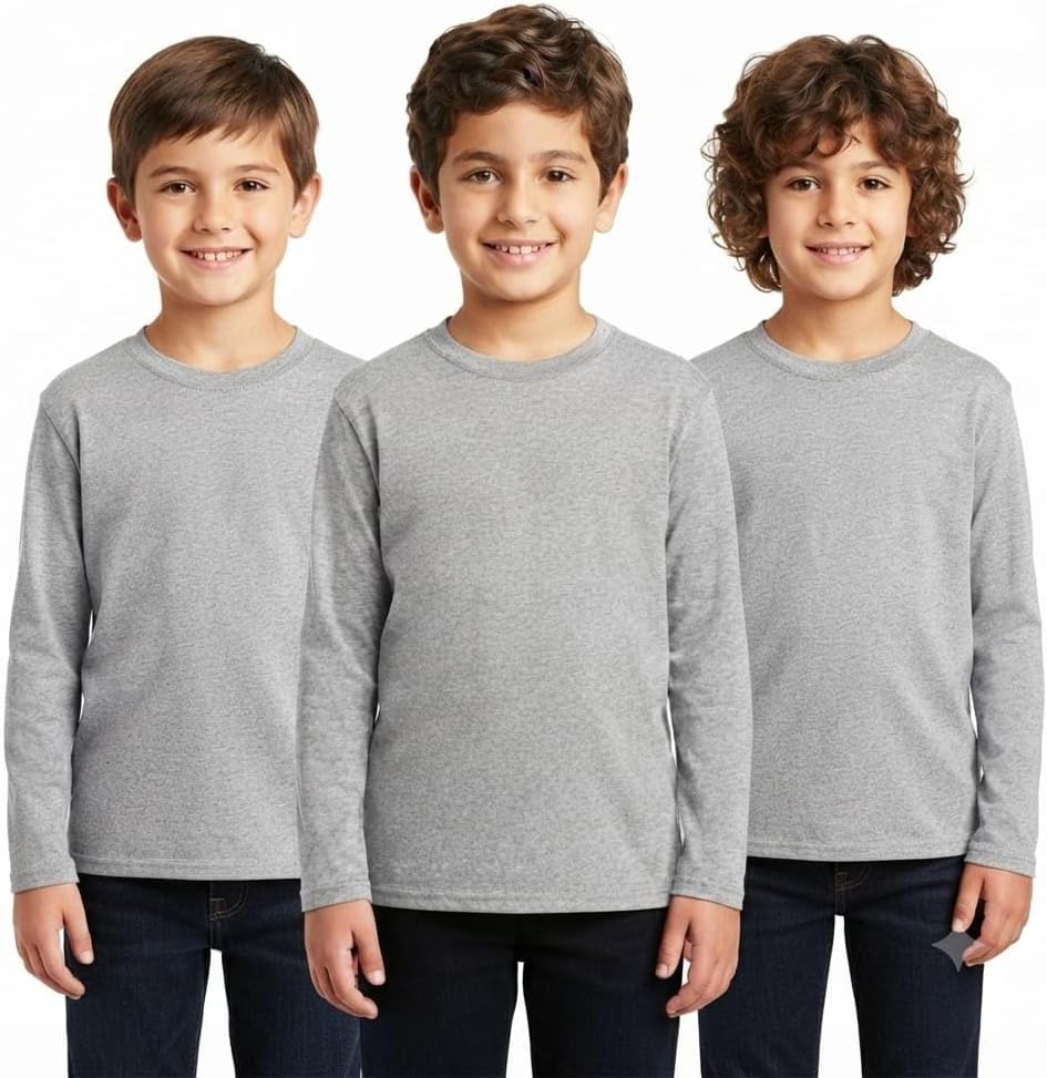 سعر ومواصفات Red Circle Bundle of 3 Plains sleeve t-shirt Kids shane 12 (B0HGBF9VRV) على Amazon EG
