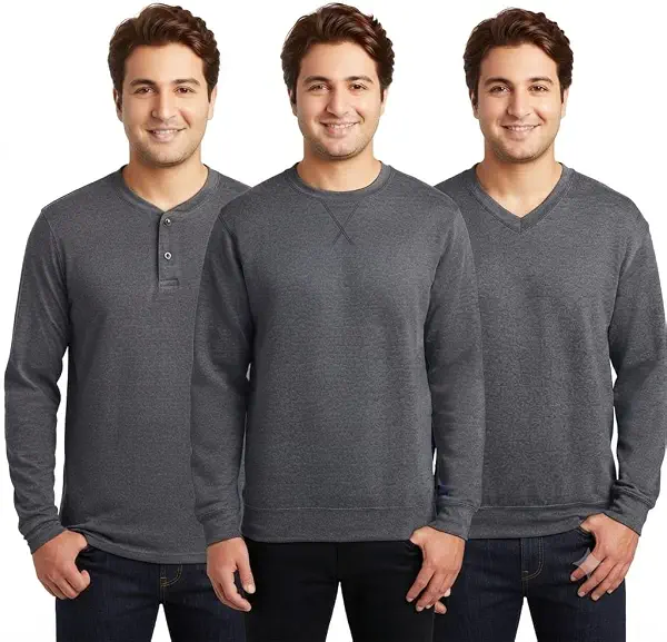 سعر ومواصفات Red Circle Bundle of 3 T-shirt round + V Men Cotton 100% Charcoal 4XL (B08HHDXGBJ) على Amazon EG