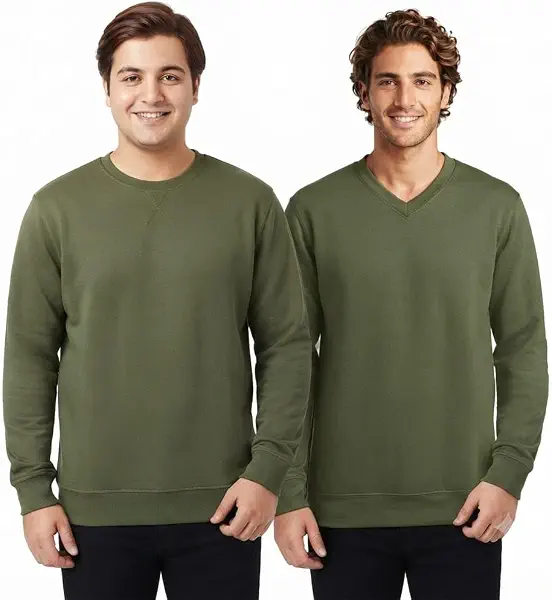 سعر ومواصفات Red Circle Bundle of 2 T-Shirt round + V Men Cotton 100% olive 3XL (B08HHDXGZG) على Amazon EG