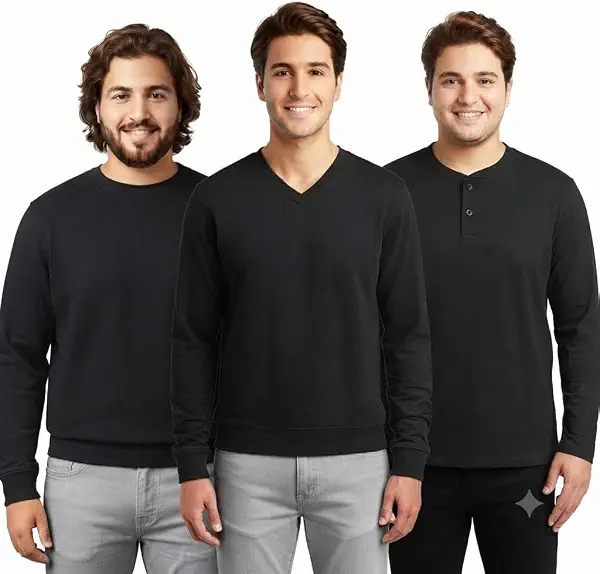 سعر ومواصفات Red Circle Bundle of 3 T-shirt round + V Men Cotton 100% black L (B08HJNDG6M) على Amazon EG