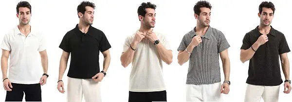 سعر ومواصفات Red Circle Mens Bundle of 5 Ivory Dune Relaxed T-Shirt Bundle of 5 Ivory Dune Relaxed T-Shirt (B0H4S6PM3Q) على Amazon EG