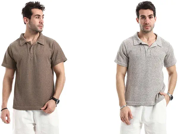 سعر ومواصفات Red Circle Mens Bundle of 2 Ivory Dune Relaxed T-Shirt Bundle of 2 Ivory Dune Relaxed T-Shirt (B0H4S7JCRN) على Amazon EG
