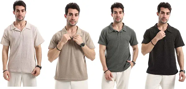 سعر ومواصفات Red Circle Mens Bundle of 4 Ivory Dune Relaxed T-Shirt Bundle of 4 Ivory Dune Relaxed T-Shirt (B0H4S9B28D) على Amazon EG