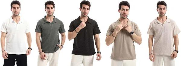سعر ومواصفات Red Circle Mens Bundle of 5 Ivory Dune Relaxed T-Shirt Bundle of 5 Ivory Dune Relaxed T-Shirt (B0H4SB7WFB) على Amazon EG