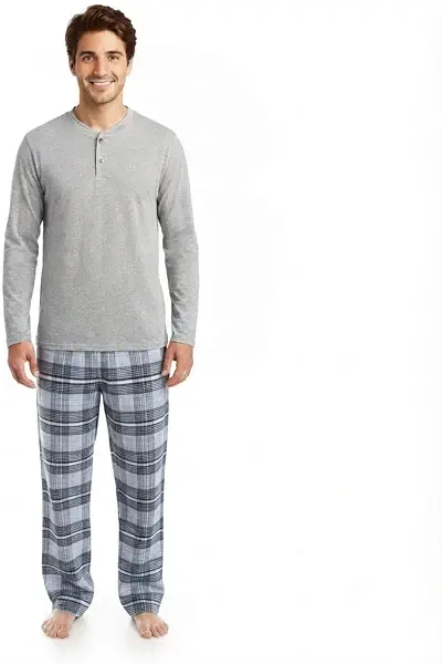 سعر ومواصفات Red Circle pajama sravino Multicolor Men Cotton 100% shane-grey-navy-white xl (B08HHDVZ8T) على Amazon EG