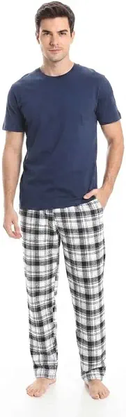سعر ومواصفات Red Circle Pajama T-shirt and cardigan shorts Men Cotton 100% navy-white 4XL (B0HLXRFG5J) على Amazon EG