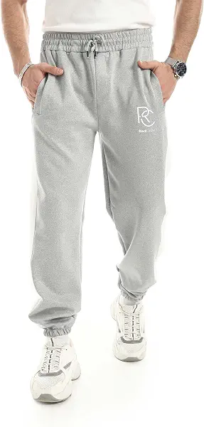 سعر ومواصفات Red Circle بنطلون رياضي مريح بخصر مطاطي للرجال من ريد سيركل، رمادي (light grey heather) (B0GHP48YDR) على Amazon EG