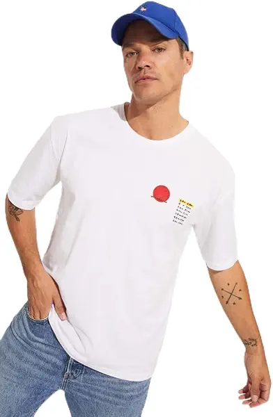 سعر ومواصفات Red Circle تي شيرت مطبوع كبير الحجم للرجال من الجنسين من ريد سيركل (B0GZJDJ4ZF) على Amazon EG